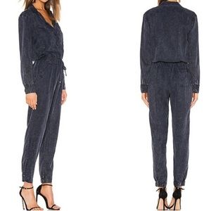 YFB grey acid wash roll up jumpsuit NWT